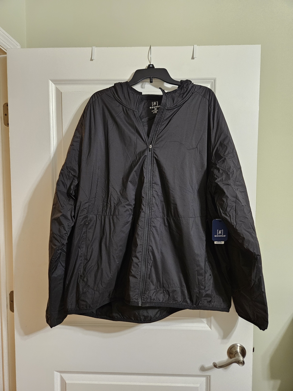 George Men’s Black Hooded Jacket, 3XL